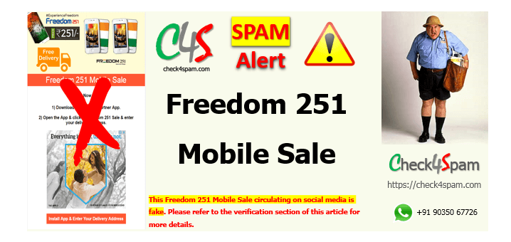 Freedom 251 Mobile Sale Scam