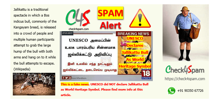 unesco jallikattu bull world heritage symbol hoax