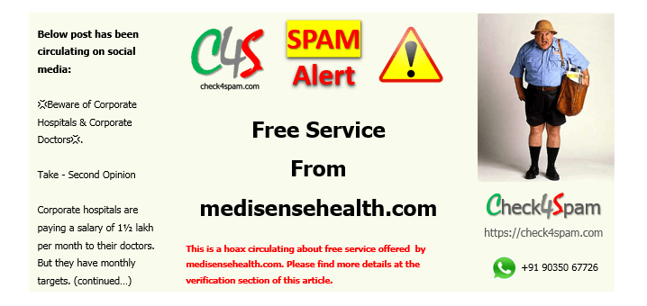 free service from medisensehealth.com