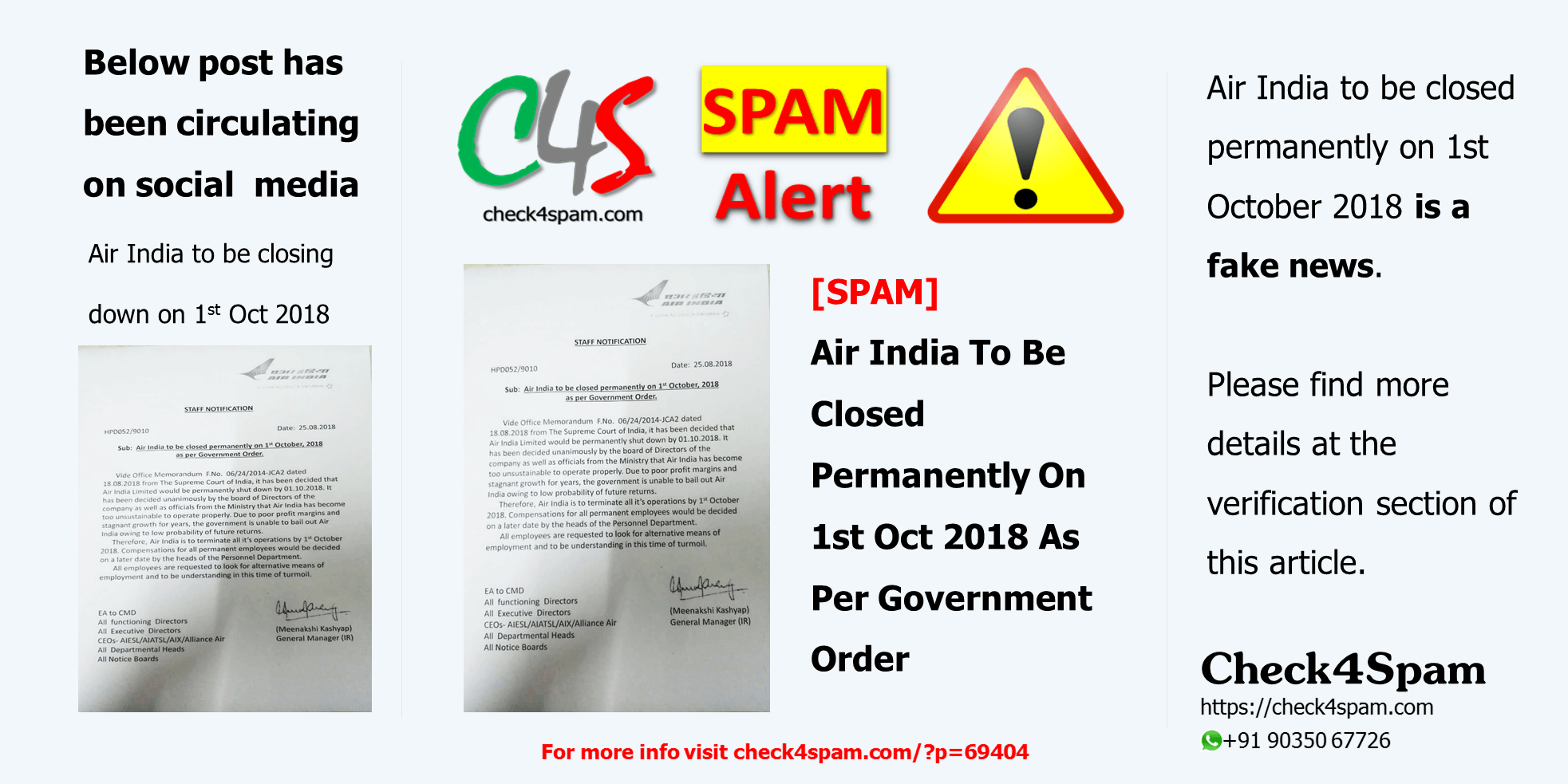 [SPAM] Air India To Be Closing Down on 1st October 2018