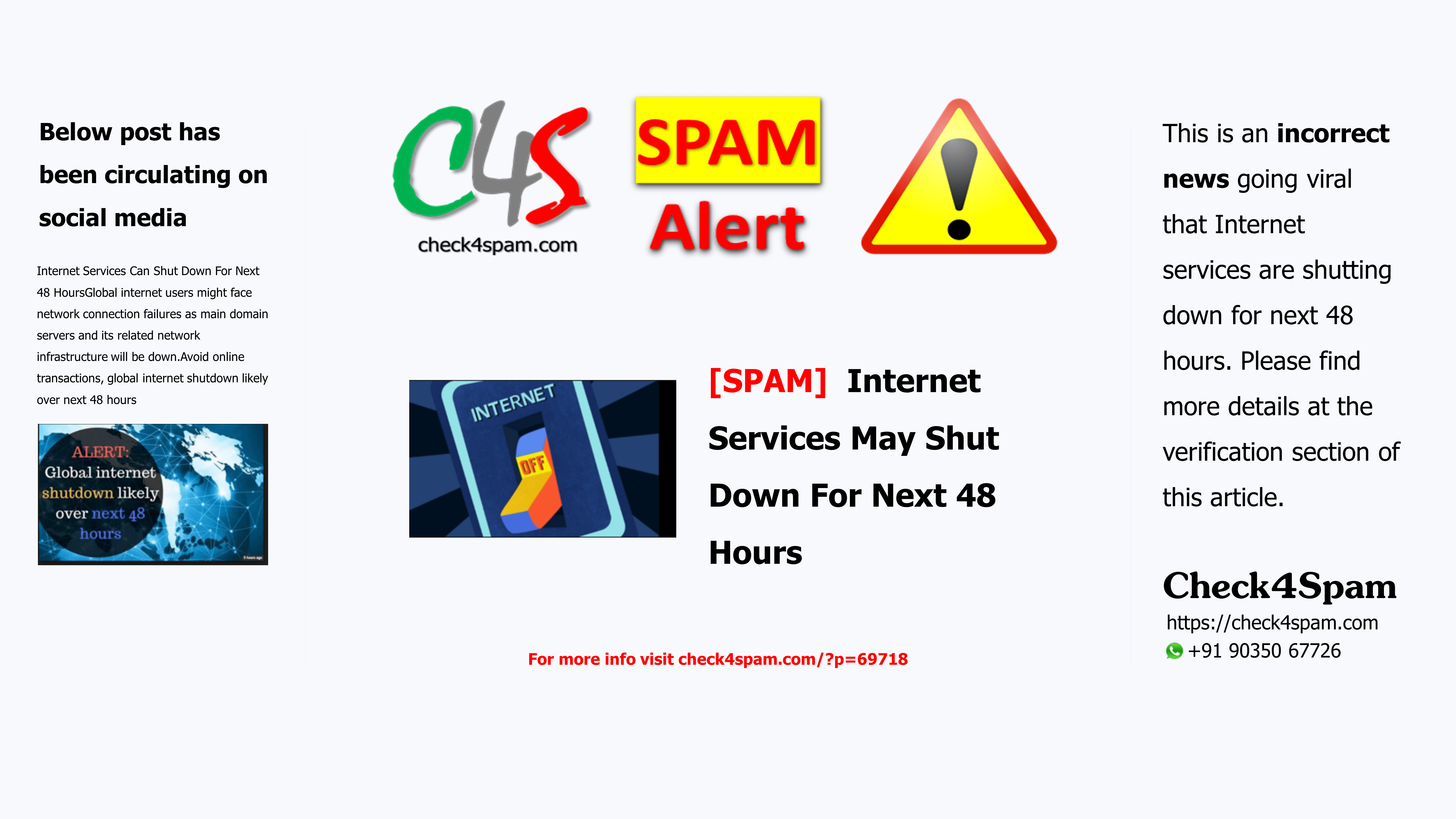 [SPAM] Internet Services May Shut Down For Next 48 Hours
