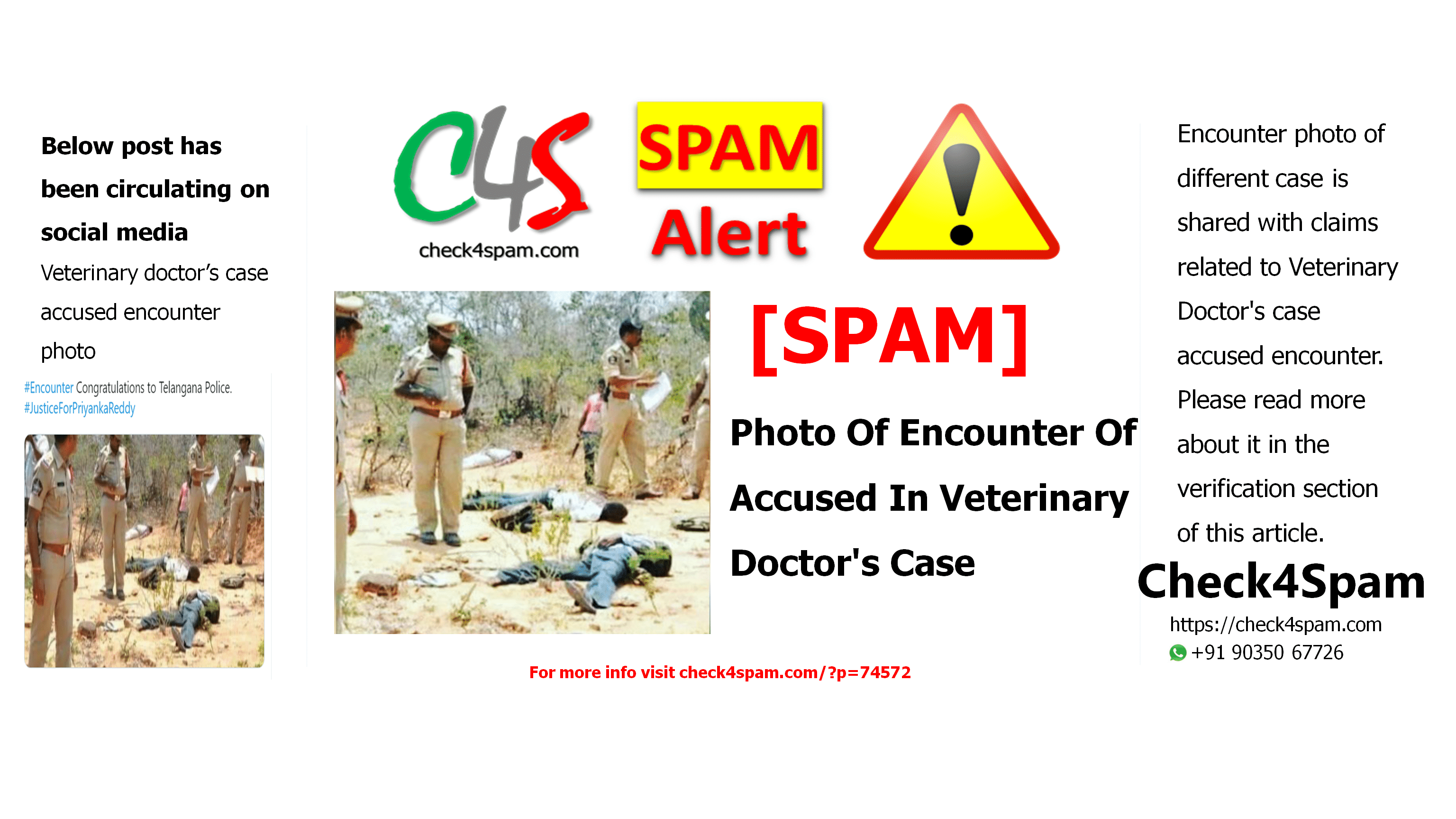 Photo Of Encounter Of Accused In Veterinary Doctor's Case