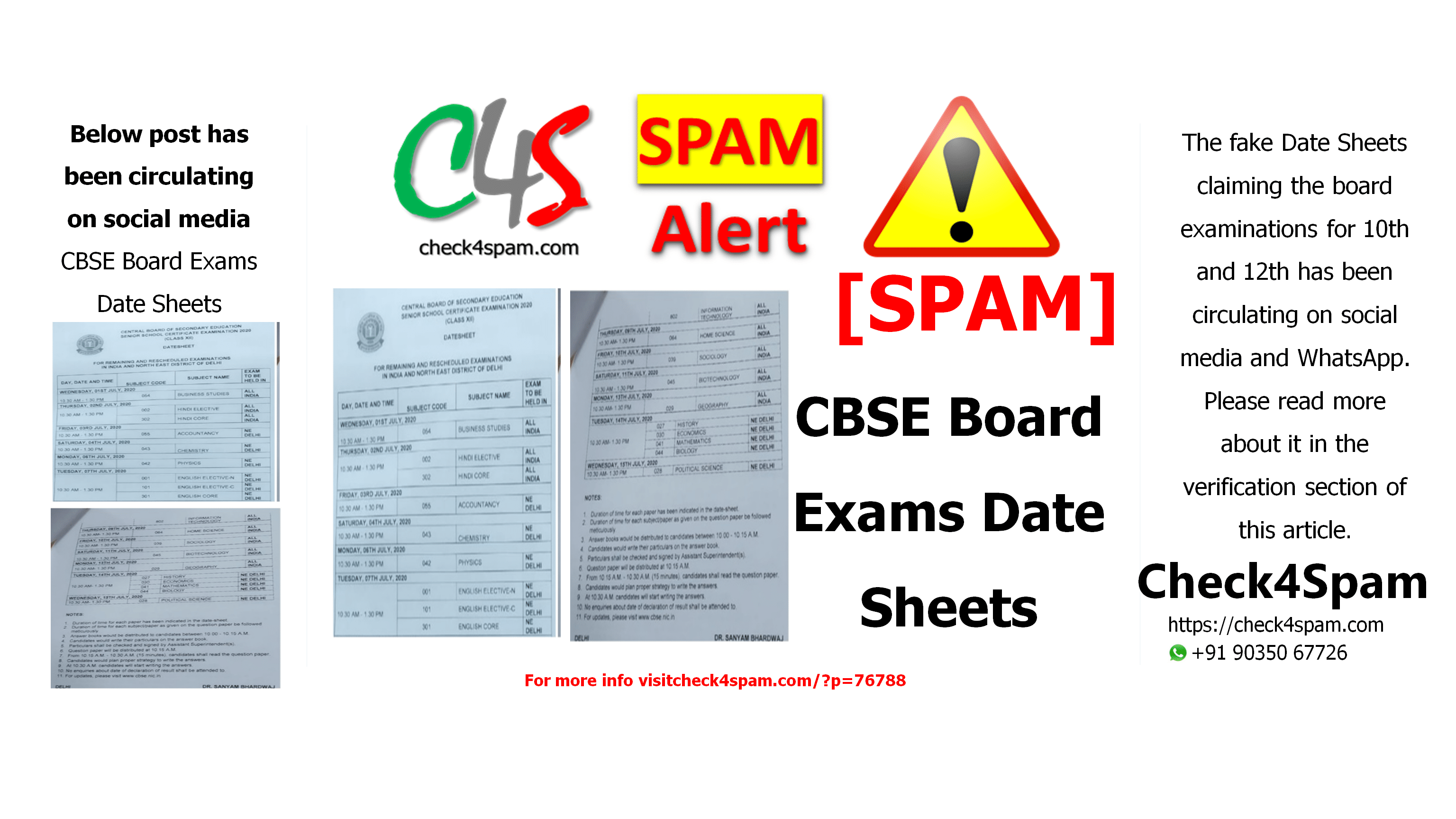 CBSE Board Exams Date Sheets