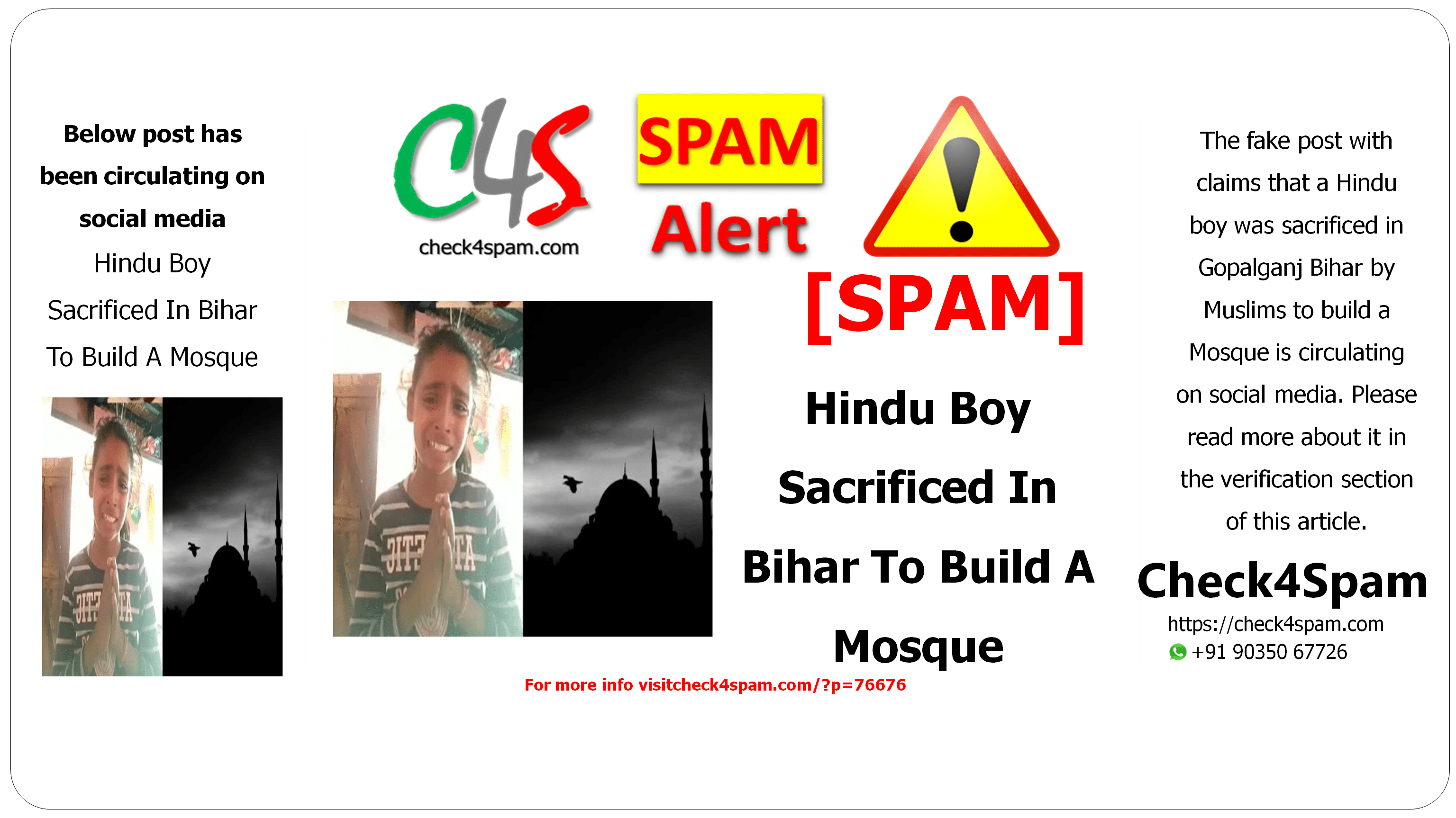 Hindu Boy Sacrificed In Bihar To Build A Mosque