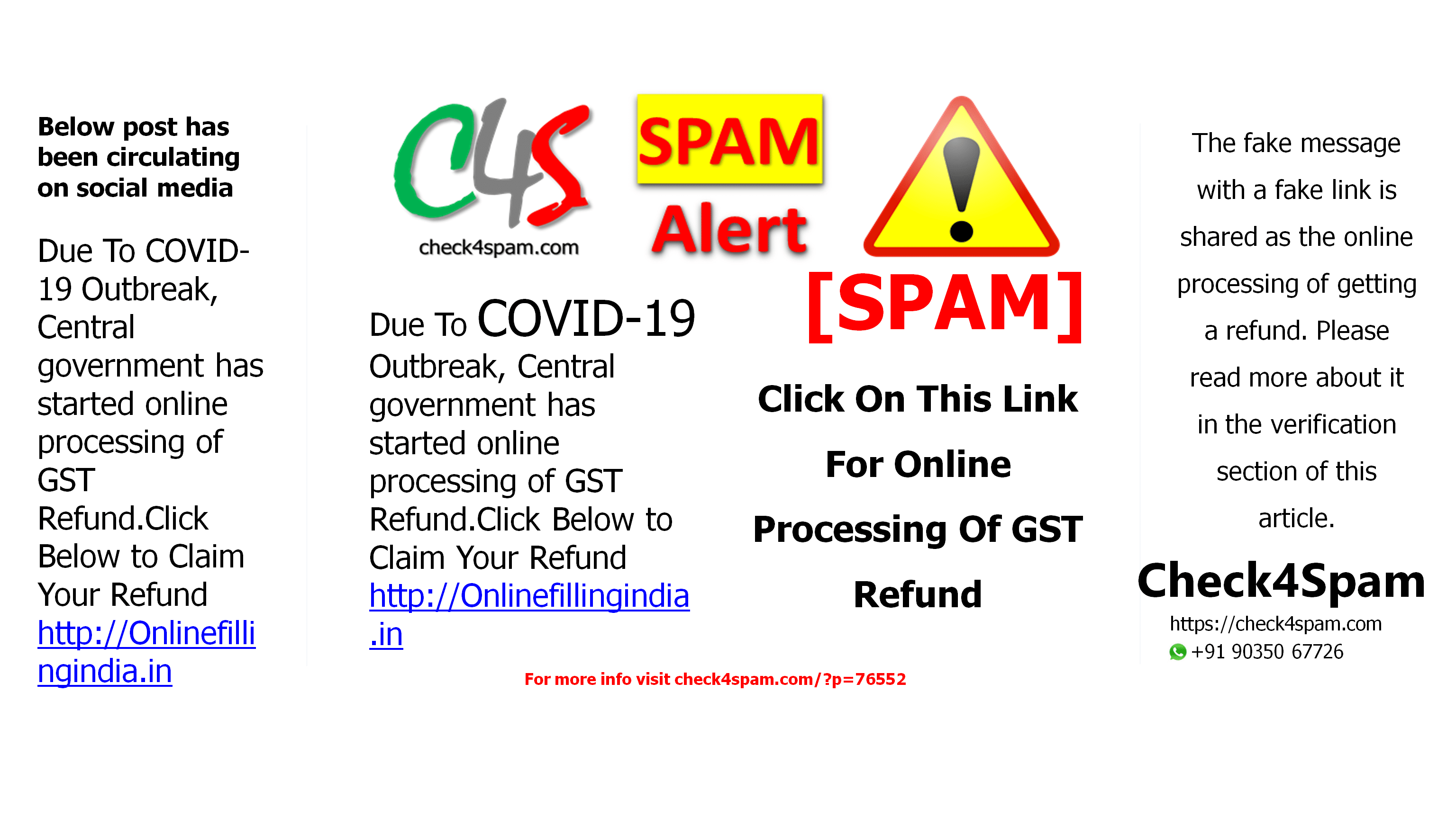 Click On This Link For Online Processing Of GST Refund