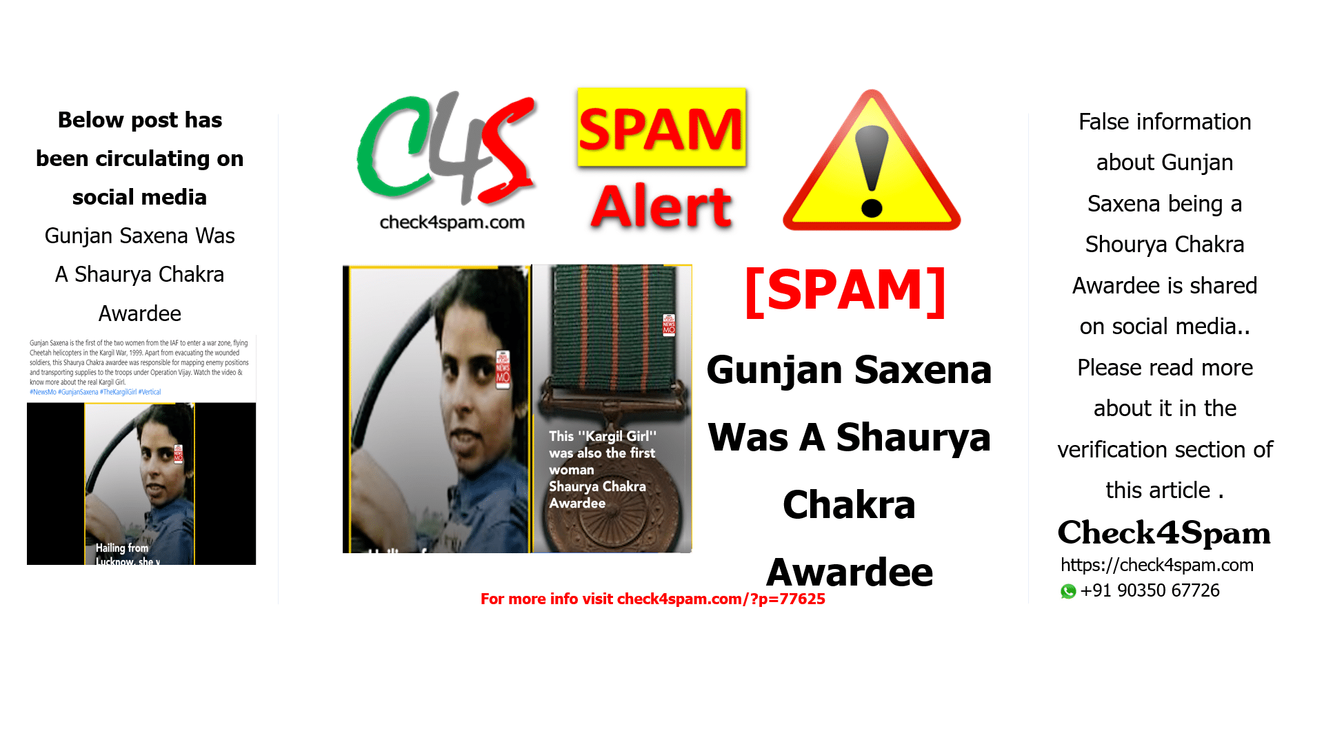 Gunjan Saxena Was A Shaurya Chakra Awardee