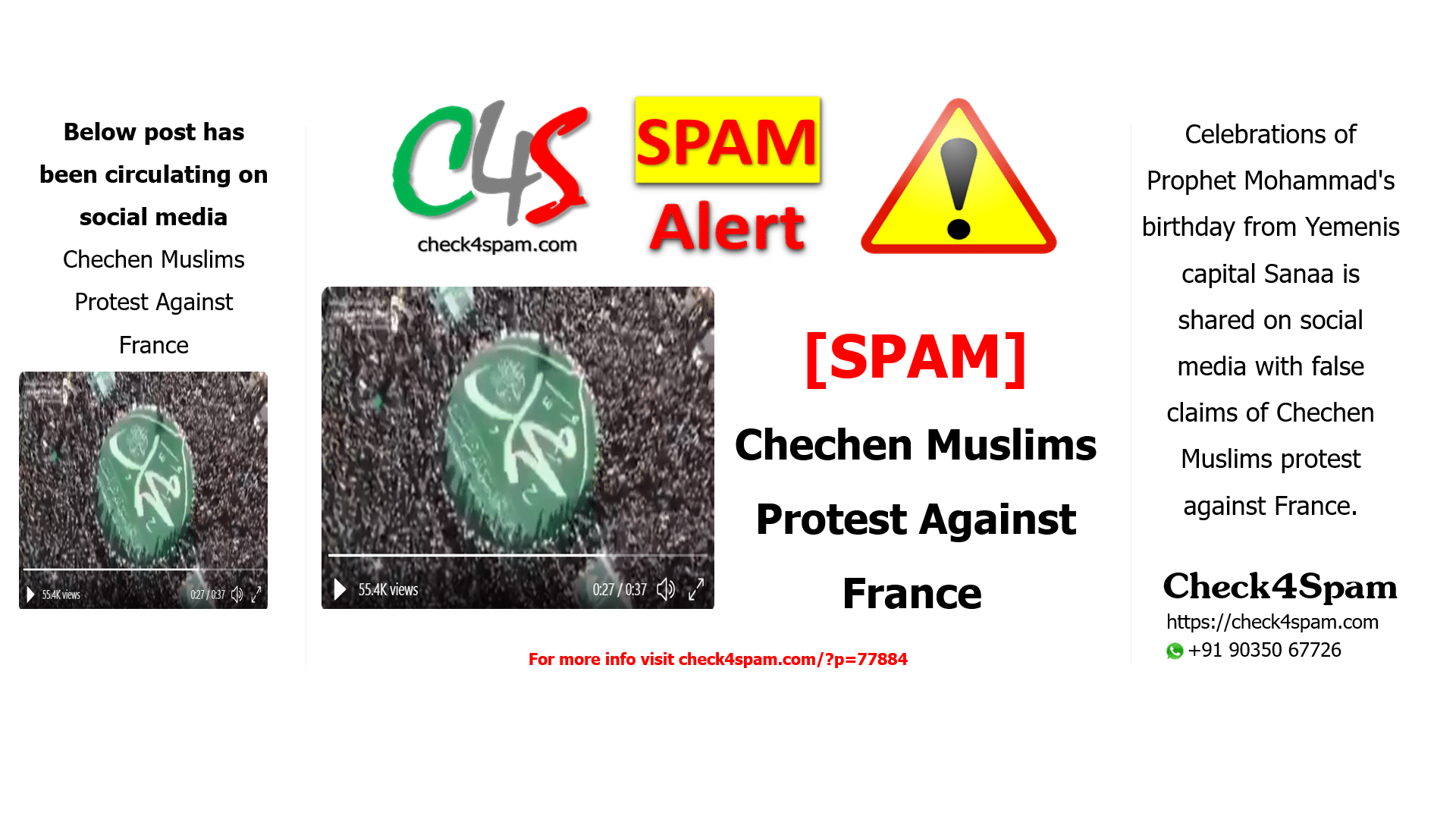 Chechen Muslims Protest Against France
