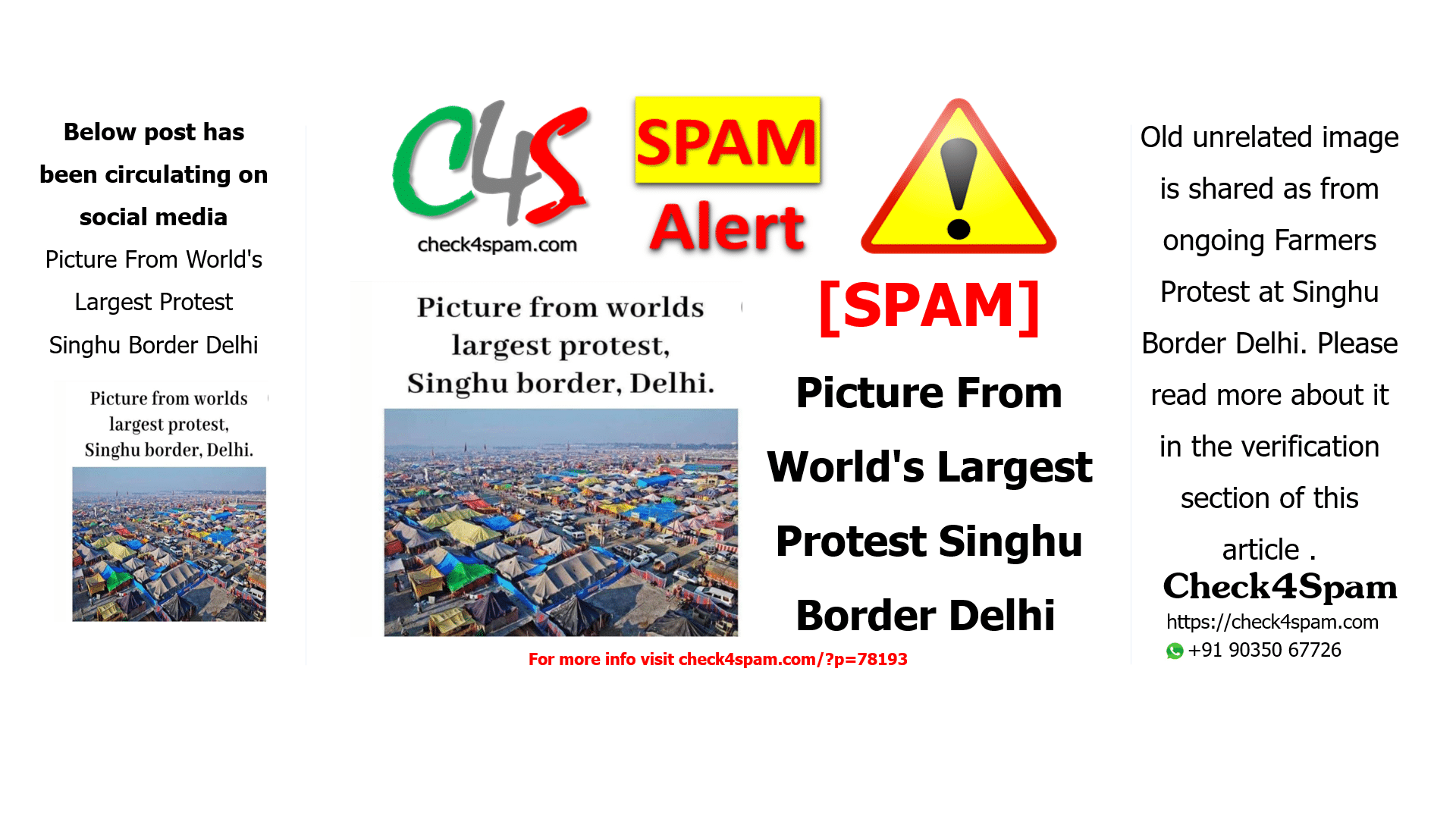 Picture From World's Largest Protest Singhu Border Delhi