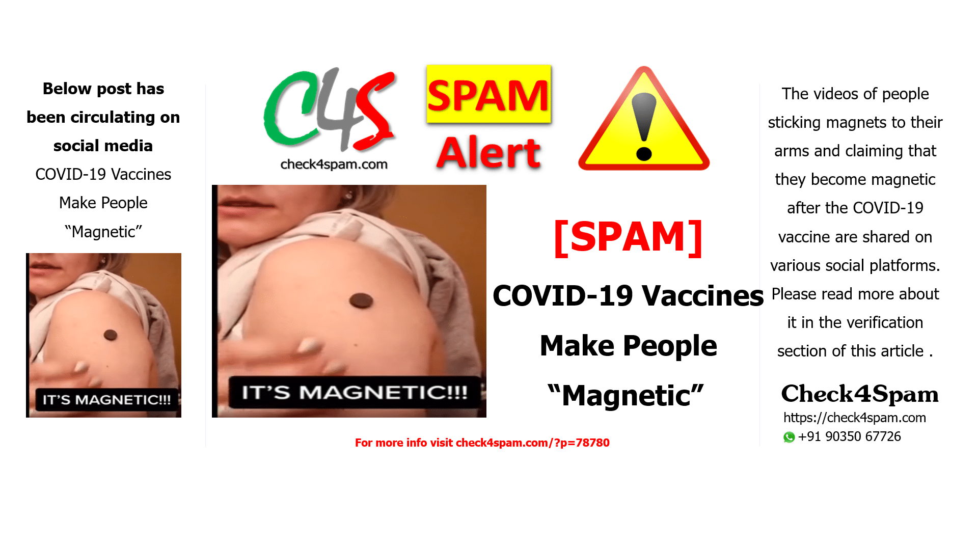 COVID-19 Vaccines Make People “Magnetic”
