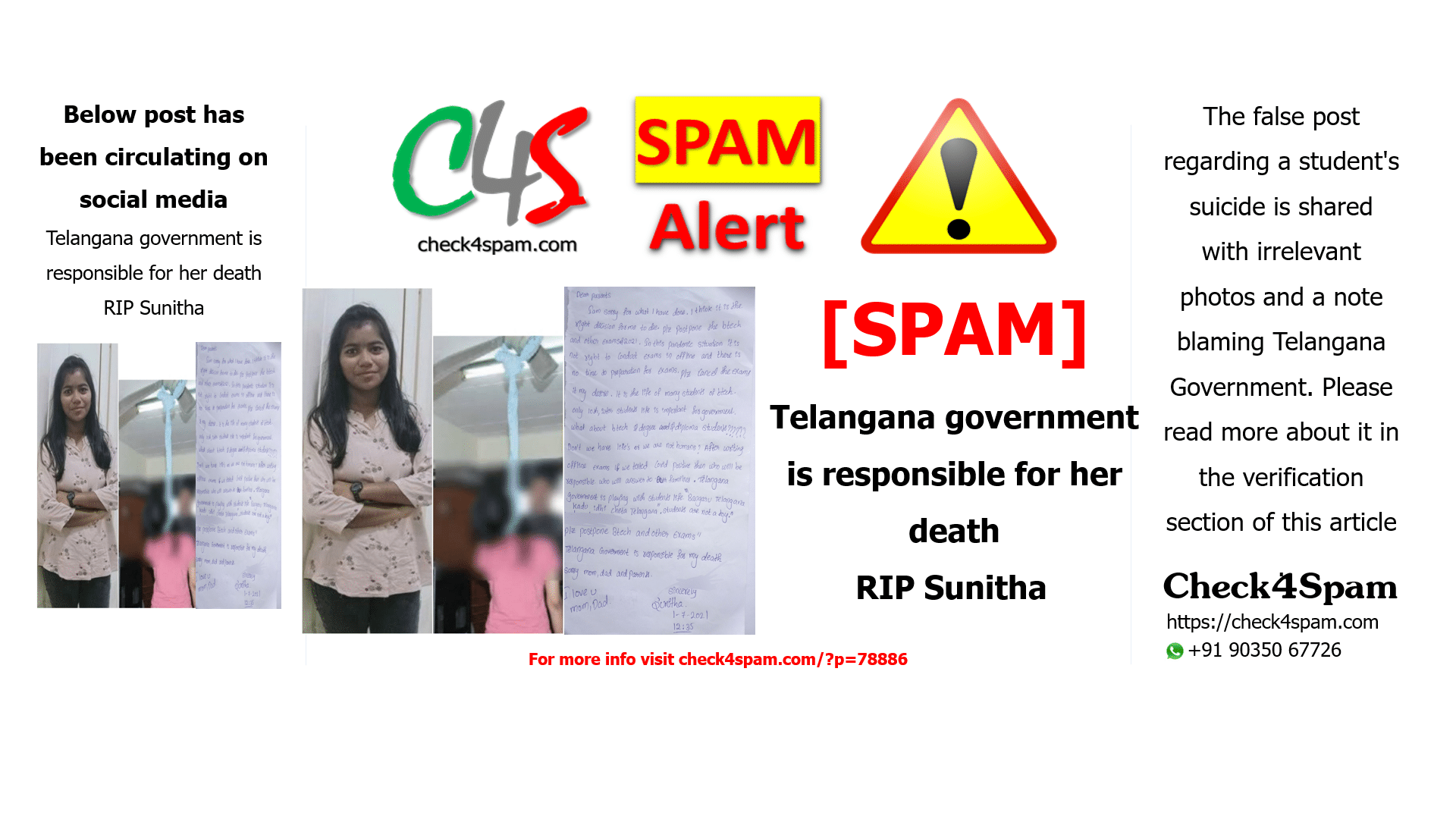 Telangana Government Is Responsible For Her Death... RIP Sunitha