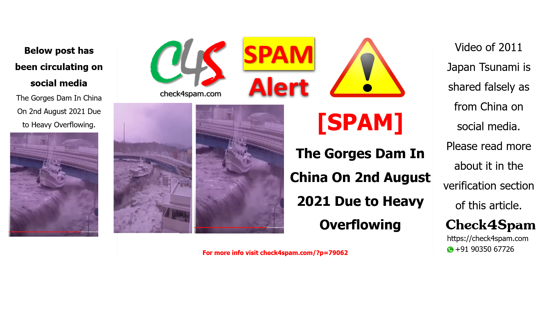 The Gorges Dam In China On 2nd August 2021 Due to Heavy Overflowing