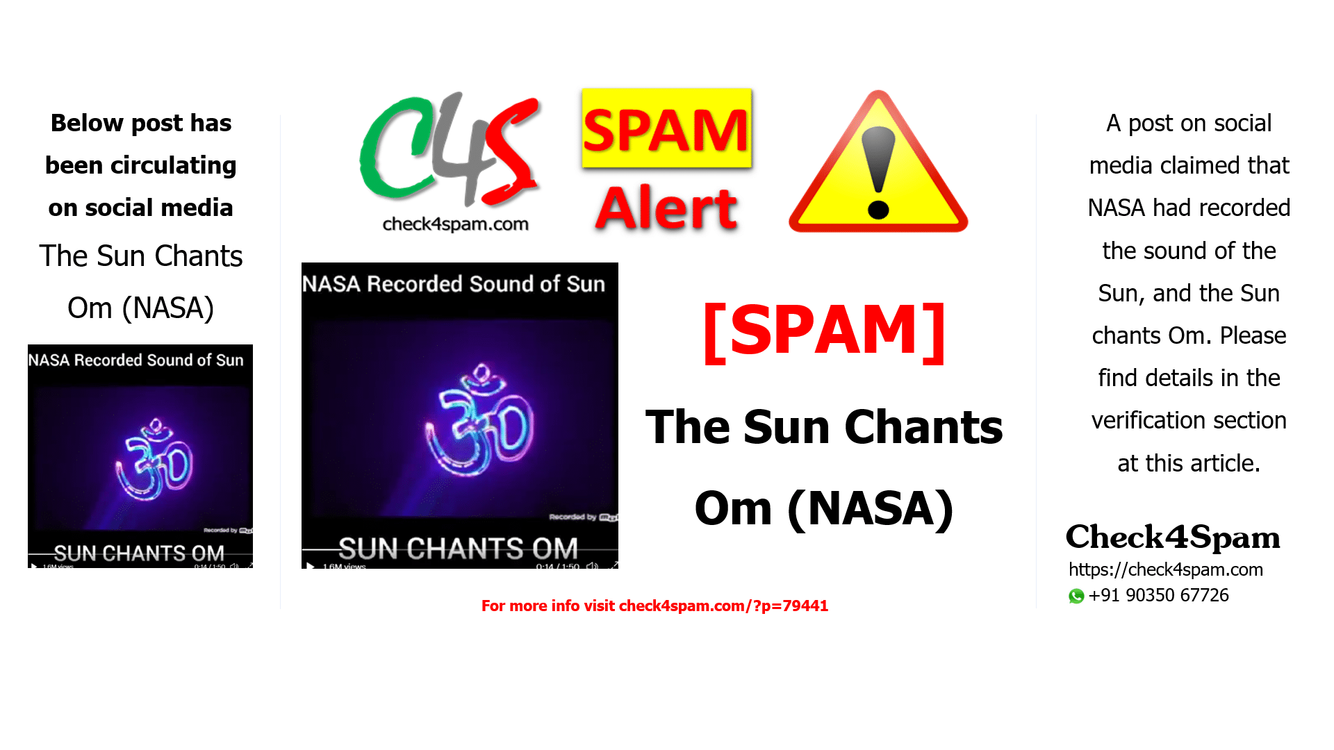 The Sun Chants Om (NASA)
