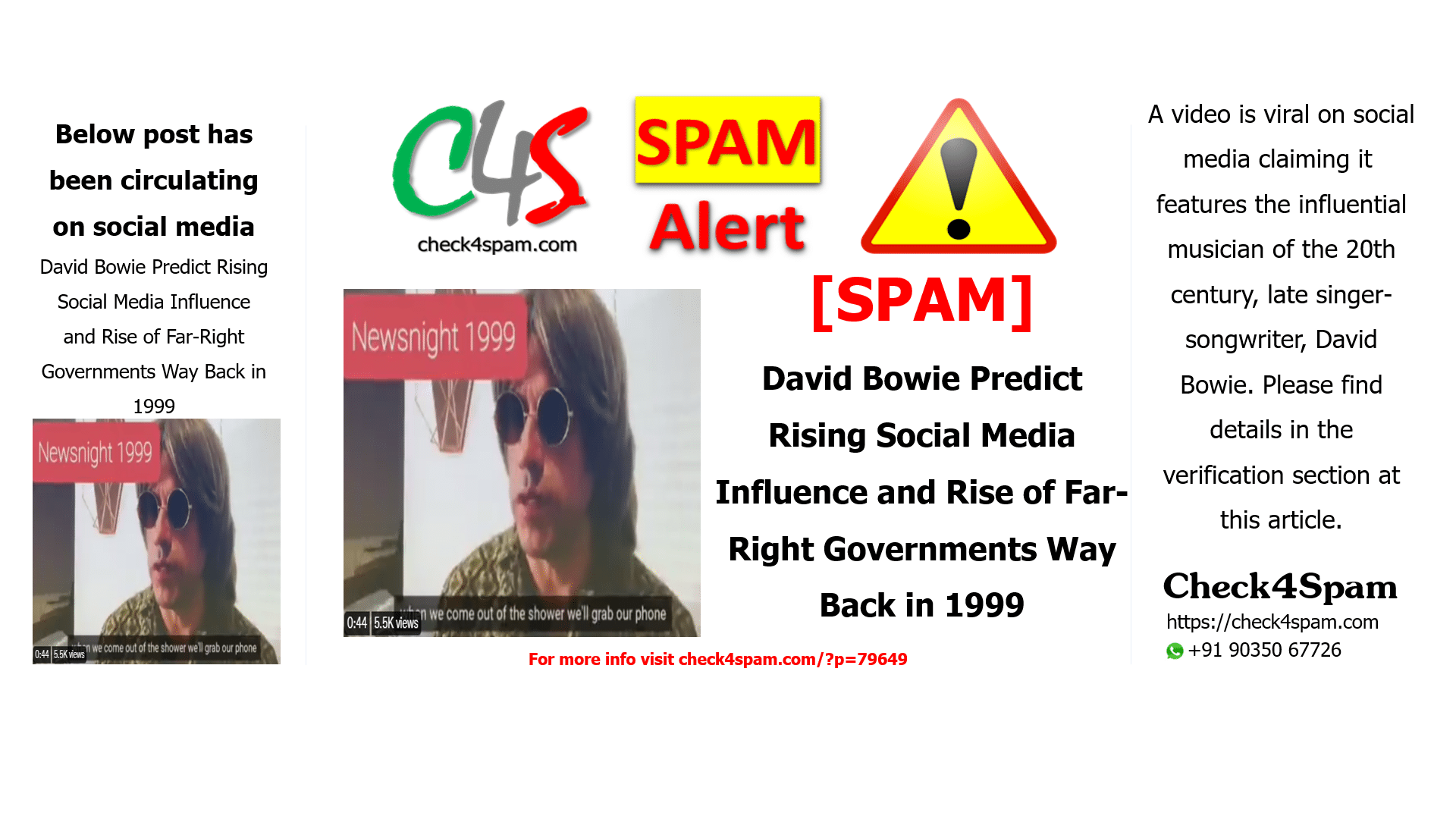 David Bowie Predict Rising Social Media Influence and Rise of Far-Right Governments Way Back in 1999