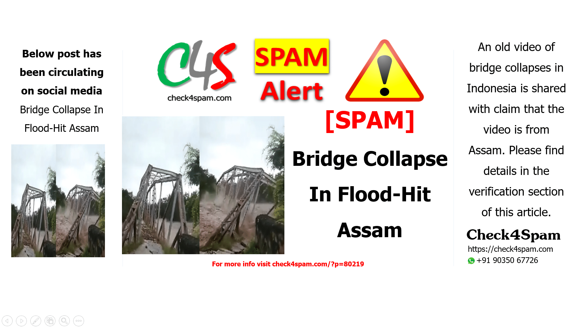 Bridge Collapse In Flood-Hit Assam