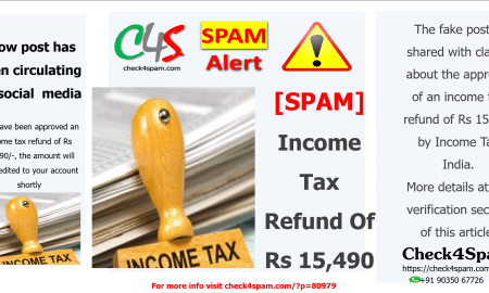 Income Tax Refund Of Rs 15,490