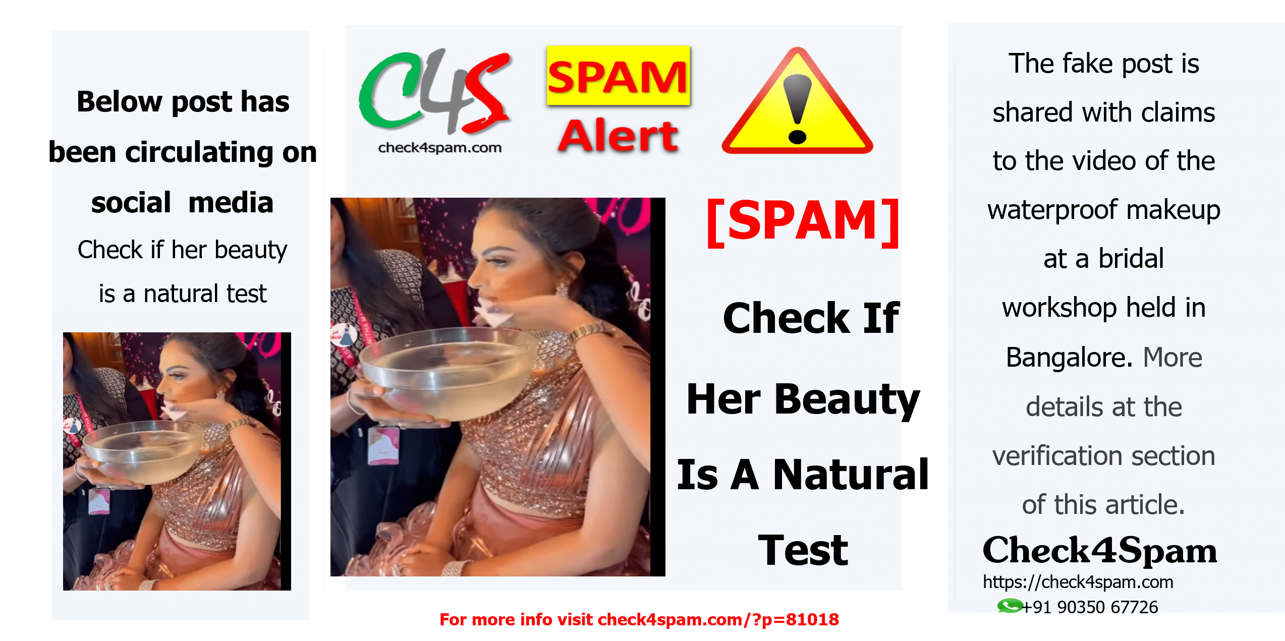 Check If Her Beauty Is A Natural Test