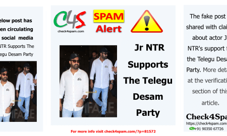 Jr NTR Supports The Telegu Desam Party