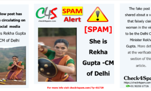 She is Rekha Gupta -CM of Delhi