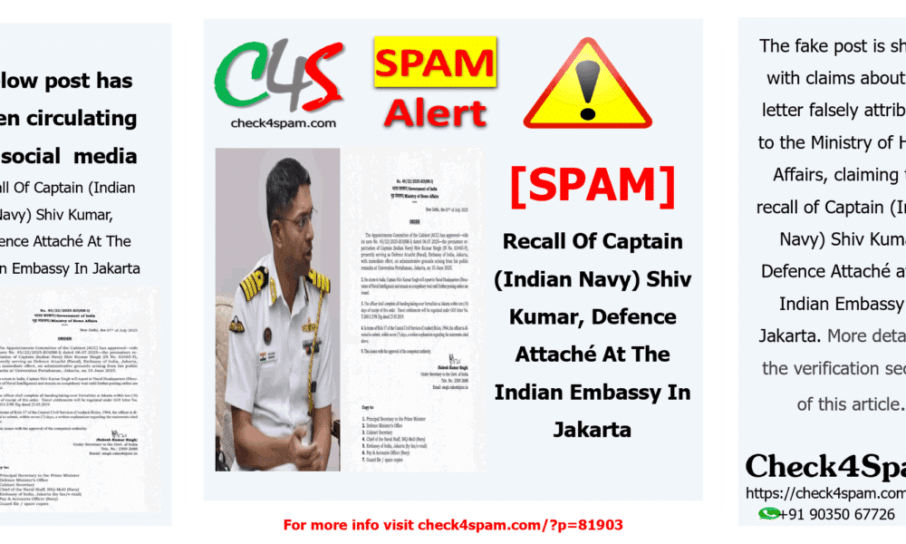 Recall Of Captain (Indian Navy) Shiv Kumar, Defence Attaché At The Indian Embassy In Jakarta